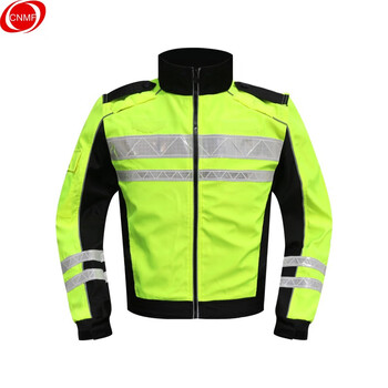 谋福 82266交通警示巡逻服 安全铁骑摩托车机动队队服 骑行服警示反光服 加棉内胆款 QX04 3XL(180-185) 100016078258