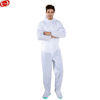 谋福 8530 防静电服全身连体防护静电服 四连体衣服 白色 2XL 7736871