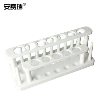 安赛瑞 塑料试管架 多功能双排带柱离心管架样品管架 21.8×10×9.2cm 19孔（个） 600502