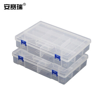 安赛瑞 样品整理盒 实验室组合式样品盒透明零件箱储物箱工具分类箱（个） 600985