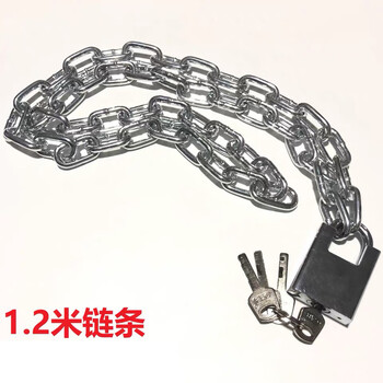 铮焱 防剪切链条挂锁(链条直径6mm) ZY-ZLB4120