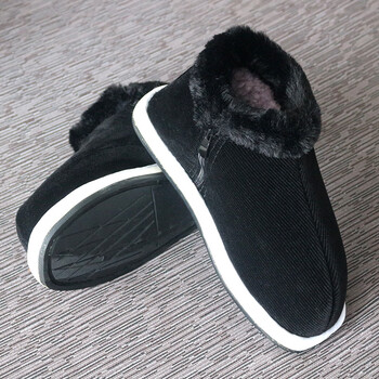 谋福 冬季加绒老式棉鞋 男女加厚手工棉鞋加绒工作棉鞋 【红千层轮胎底松紧偏小2码】 46 100150252956