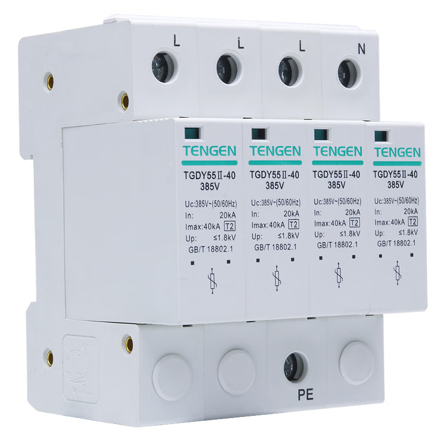 TENGEN/天正 电涌保护器 TGDY55II-40 385V 4P F(祥云3.0)
