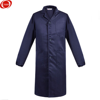 谋福 8503 加厚含棉饲养使用蓝大褂 长袖工作服蓝大衣 仓库搬运工装服 货运防尘服 （藏蓝涤纶款） 7523402