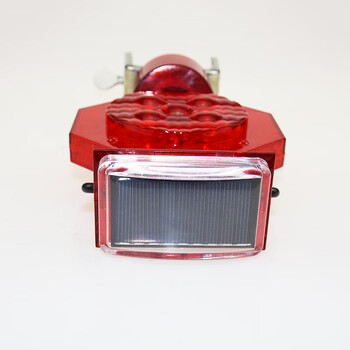 谋福 LED太阳能警示梅花灯 夜间交通路锥灯（铁架卡扣款） 100052141734