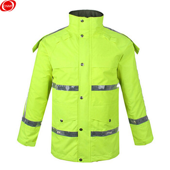 谋福 202三层复合户外交通执勤分体套装反光雨衣骑行保安雨衣( 三层复合户外交通执勤分体套装 165)可定制 100009422770