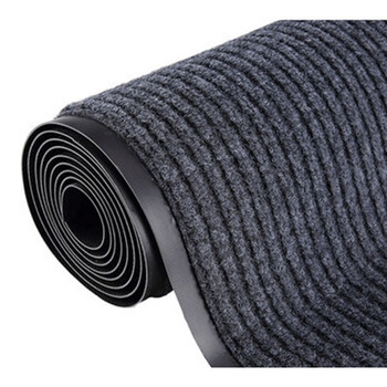 谋福 地垫门垫进门厨房耐脏防滑防水垫地毯楼梯门口脚垫可裁剪（深灰色加厚加密款1.2米* 15米） 100087511946