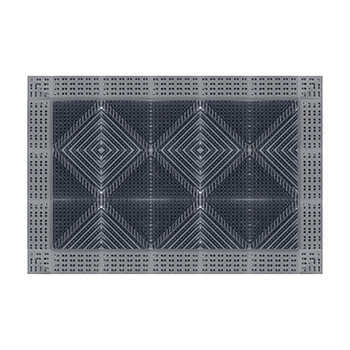 谋福 493 酒店门口地垫防滑入户门垫商用大门防尘地毯 灰块灰刷（单刷）  60cmx120cm 100022224436