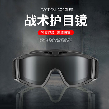 谋福 单兵防护眼镜 护目眼镜  墨镜防风沙骑行镜防冲击防护镜 (黑色) 100027935687