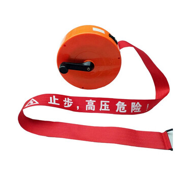 谋福 7015 加厚警戒线隔离带帆布电力警示带护栏安全警示带（30米特厚 止步高压危险带盘） 100009483589