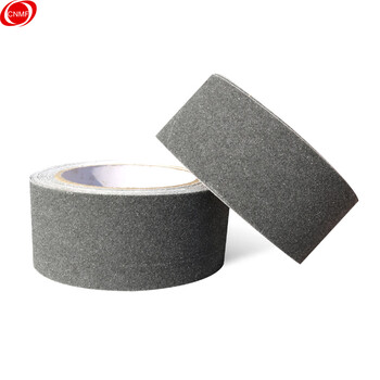 谋福 9067 地面磨砂防滑胶带 警示胶带 耐磨楼梯台阶磨砂地贴 （灰色 10米长*10厘米宽） 100106288027