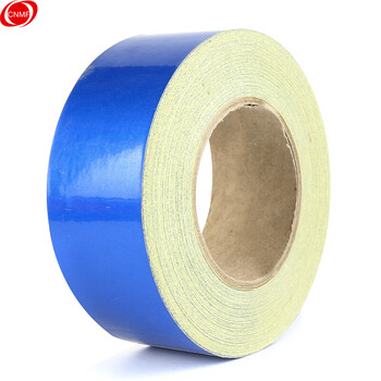 谋福 L8415 反光胶带 反光标识警戒线墙贴地板贴标志 反光膜警示胶带 长45.7米（10cm宽 蓝色） 100106288019