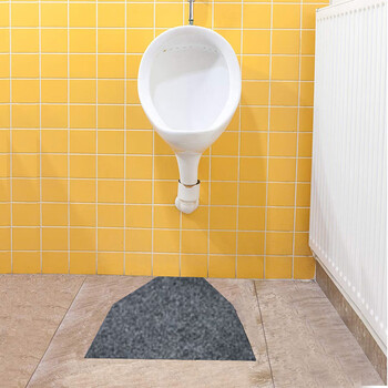 谋福 小便池地垫 卫生间防滑吸水地垫 灰色平面1片装(45cm*52cm) 100034162197