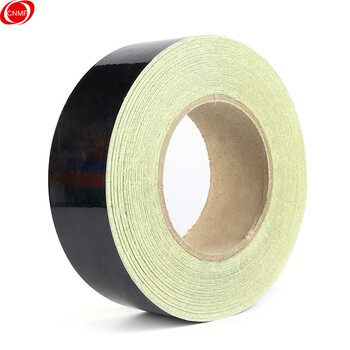 谋福 反光胶带 反光标识警戒线墙贴地板贴标志 反光膜警示胶带 长45.7米（5cm宽 黑色 ）L84068 100002254406