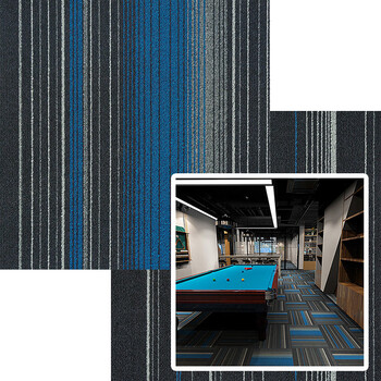 谋福 办公室地毯方块 拼接满铺商用防火阻燃地垫（A16环保沥青底） 100081722844