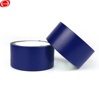 谋福 84827 警示胶带 地板胶带斑马线胶带 安全警示胶带 地面标识警戒线 （ 加宽6cm款 蓝色） 100000383933