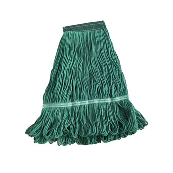 谋福 四色分类拖把 免手洗棉线拖把 老式可替换拖把（绿色拖布） 100049827168