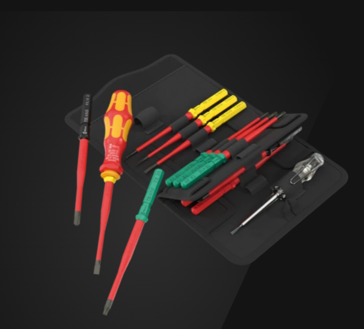 WERA/维拉 组合式绝缘螺丝刀组套Kraftform Kompakt VDE 16 extra slim 1 05006608001