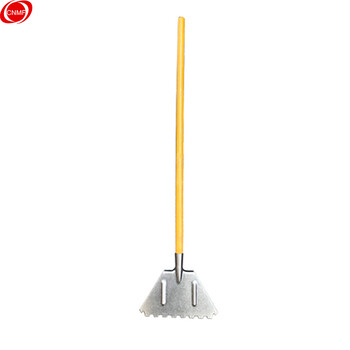 谋福 66 推雪铲手推式铲雪铲轮式铲雪器 铲雪板推雪板推雪铲扫雪抛雪（锰钢 加厚剁冰铲（带木杆）） 100010454486