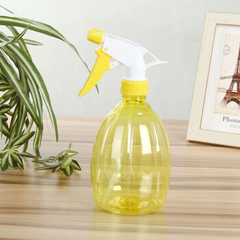 谋福 53手压式糖果色塑料喷壶 可拆卸喷水壶 浇花喷雾器（A3黄色500ml） 100025624560