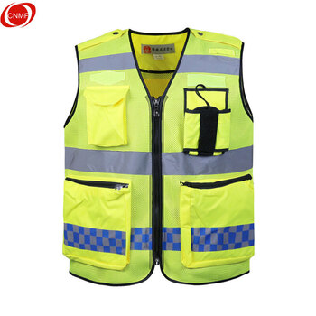 谋福 反光背心 多功能网眼反光马甲 巡逻执勤反光衣印字 交通安全防护服 WMJ02网眼透气款 M 165 6560600