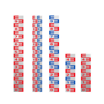 谋福 水位标尺 提示牌供应防水防潮水位标尺（8*50cm不锈钢） 100080279026