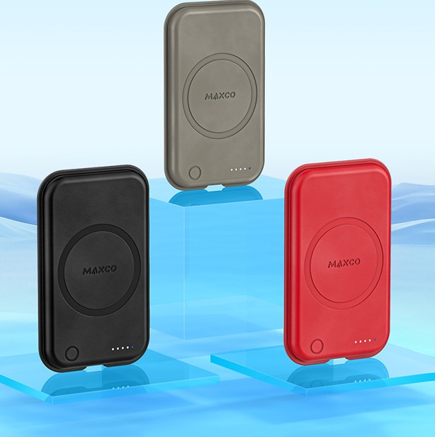 锐思/RECCI 未来磁吸双向快充移动电源MP26烈焰红