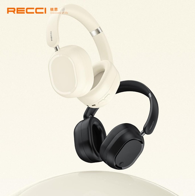 锐思/RECCI ANC降噪头戴无线耳机REP-W79黑色