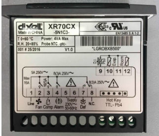dixell 制冷温控器 XR70CX-5N013（配探头）