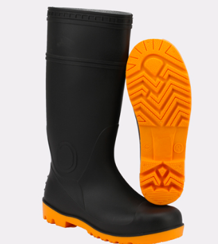 丽泰 PVC黑色高筒安全靴 LT-10245码防砸